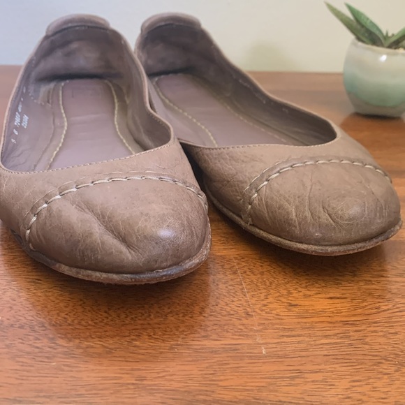 Frye Leather Round Toe Ballet Flats - Picture 4 of 5